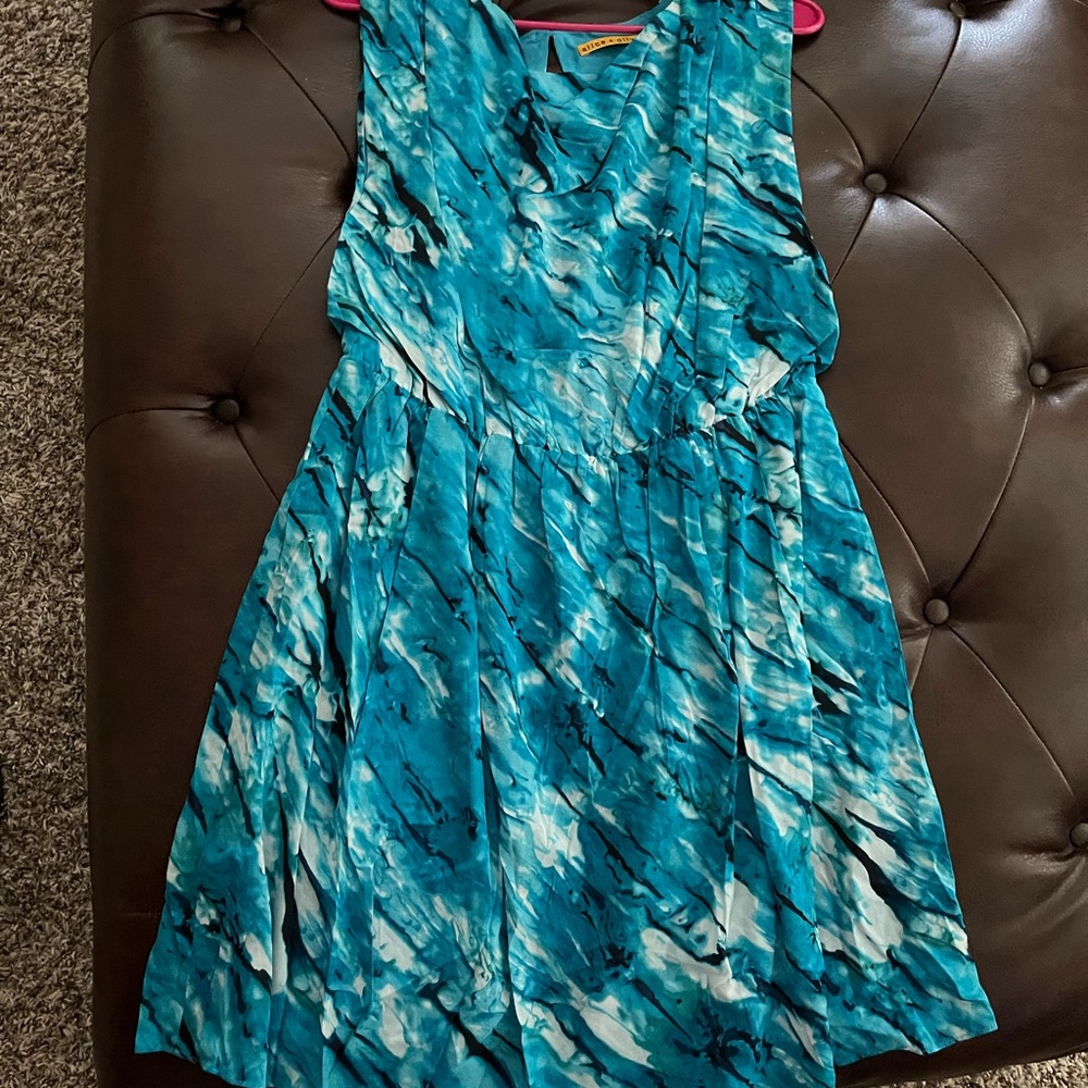 Alice + Olivia silk dress, size L